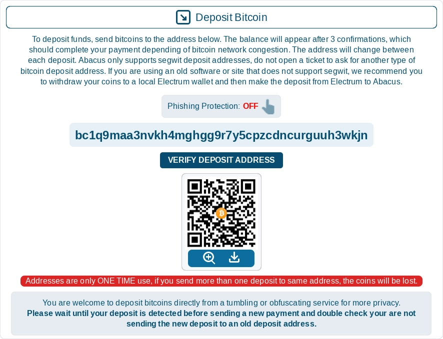 Abacus Market features dashboard for secure and intuitive browsing